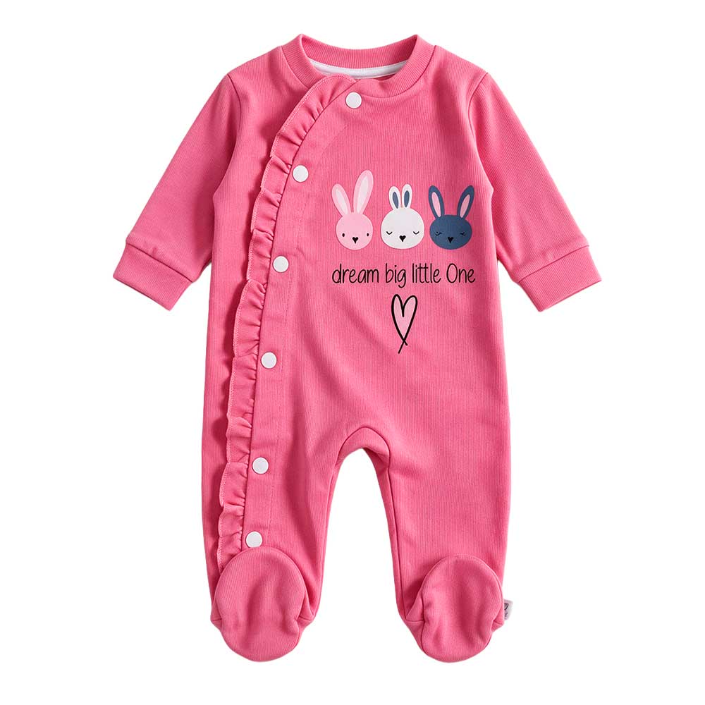 Бебешки гащеризон Dream Big Little One за момиче в розово Rach | VIRAKIDS