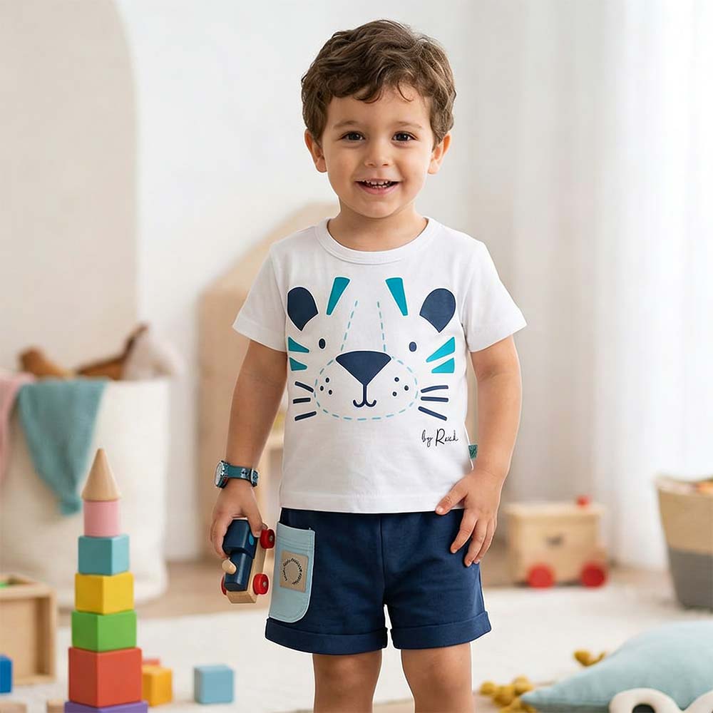 Детски летен комплект Tiger за момче с тигър Rach | VIRAKIDS
