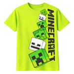 Детска тениска за момче с Minecraft принт в зелен цвят VIRAKIDS Sevtex