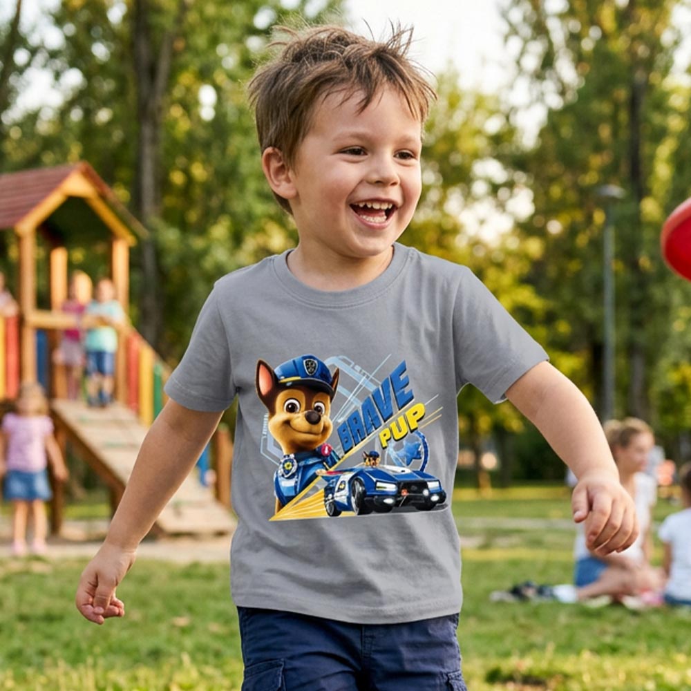 Памучна детска тениска за момче с Пес Патрул Brave Pup Севтекс | VIRAKIDS