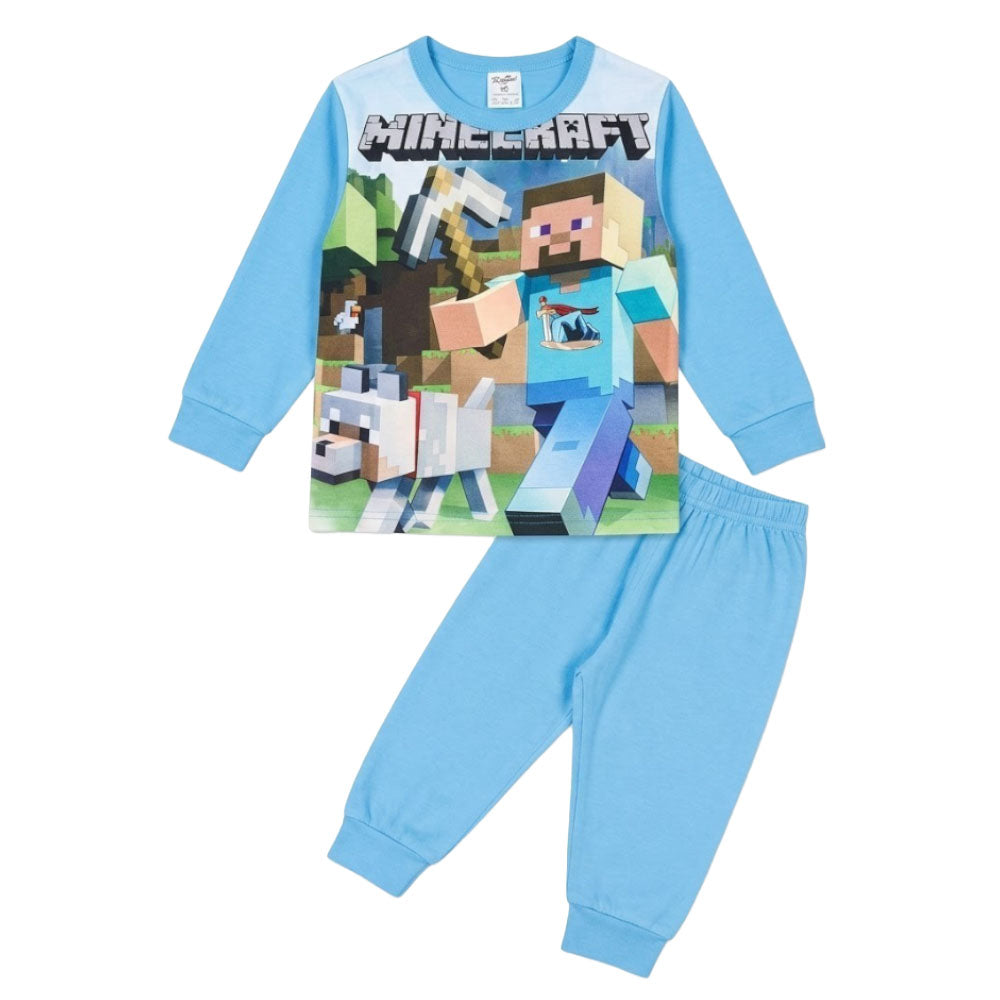 Детска пижама Minecraft за момче в синьо КомТекс, България | VIRAKIDS