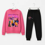 Детски спортен комплект Huntrix за момиче в розово Севтекс VIRAKIDS K POP